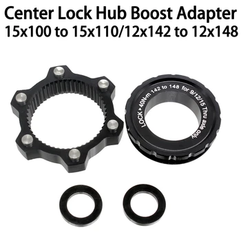 Center Lock Hub Povečanje Adapter,Center-Lock do 6-Hole/6 vijaki, 15x100, da 15x110, 12x142, da 12x148