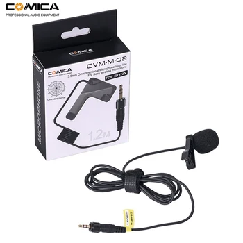Comica CVM-M-O2 3,5 mm Lavalier Mikrofon Vsesmerni River Mikrofon za Sony Brezžični Mikrofon z Oddajnikom