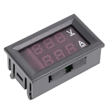 DC 0-100V/50A Mini Digitalni Voltmeter Ampermeter LED Dual Display Napetosti Sedanji Kazalnik Zaslonu Detektorja s Vzporedni