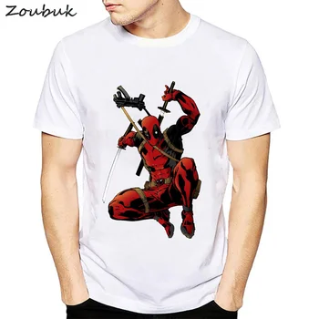 Deadpool majica s kratkimi rokavi moški modni mrtvih bazen anime t-shirt Kul Moški tshirt oblačila bombaž moški tees plus velikost poletje vrhovi