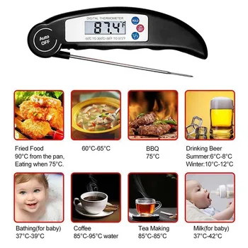 Digitalni Hrane Termometer Sonda za Meso Žar za peko na žaru Hrane, Kuhanje Instant Preberite Kuhinja Orodja AUG889