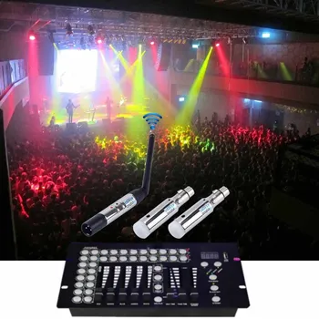 DMX512 Brezžični Oddajnik Sprejemnik z Baterijo Nadzor 400m DMX Fazi Svetlobni Efekt DJ Klub Stranka 2.4 G Polnilna Controler