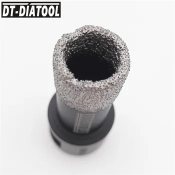 DT-DIATOOL 2pcs Dia 20 mm, M14 Vakuumske Brazed diamantne vrtalne krone Strokovno Suho vrtanje svedri marmor granit strešnik za kronske žage