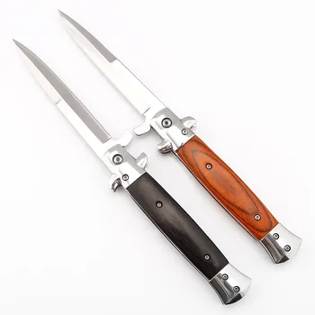 DuoClang Večnamenski Potapljanje Preživetje Folding Nož Rezilo 5Cr13 Jekla Rezilo Taktično Stiletto Prostem Ribolov Noži