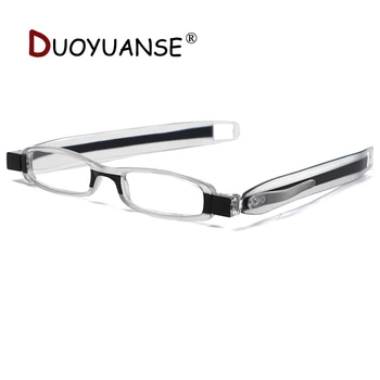 DUOYUANSE Moda prenosni Obravnavi očala 360 Novih zložljiva stare obračanje očala unisex obravnavi očala pero, držalo za očala +2.0