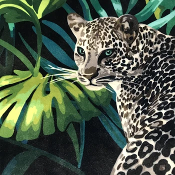ESSIE DOMA Tropskih Živali Vzorec Snow Leopard Digital Print Žamet Blazine Pokrov Vzglavnik Za dnevno Sobo