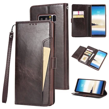 Flip Usnjena torbica Za Samsung Galaxy S20 Ultra S9 S10 Plus S10E S7 S6 rob Opomba 10 Plus 8 9 5 Denarnico, Telefon Primeru Magnetni Primerih