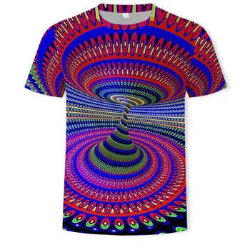 Galaxy Prostor, T-majice, Moške Psihedelični Tshirt Natisnjeni Omotica Tshirts Priložnostne Črna Luknja Tiskanje Črna majica 3d-2019