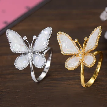 GODKI Luksuzni Buttefly Bangle Obroč Določa Moda DubaiBridal Nakit Kompleti Za Ženske Poroko brincos par kot mulheres 2019