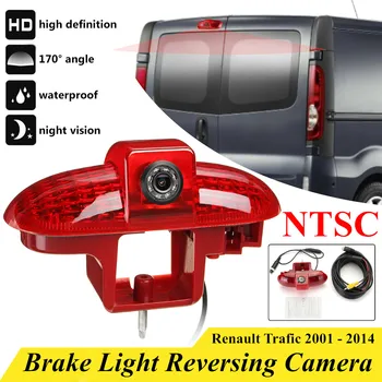 HD Avto Pogled od Zadaj Kamero Povratne Backup Parkiranje LED Tretja Zavorna Luč Night Vision NTSC Za Renault Trafic 2001-