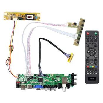 HD MI VGA AV USB ATV DTV LCD Krmilnik Odbor dela za 18,4 palčni 1920x1080 2 CCFL osvetlitev 30PIN LVDS plošča LTN184HT03 N184H4