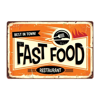 Hot Dog Plakat Letnik Kovinski Tin Znaki Hrane Evropi Restavracija Dekorativni Fast Food Trgovina Objave Dekoracijo Sten 20x30cm
