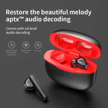 IONCT brezžični tws čepkov bluetooth slušalke stereo šport čepkov brezžične slušalke s polnjenjem polje vgrajen mikrofon