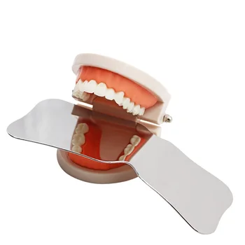 Iz nerjavečega Jekla Zobni Fotografija Reflektor Ogledala Eno Stran Autoclavable 1pc Ustni Kliniki Instrument za Beljenje Zob Ogledalo