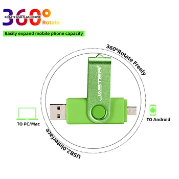 JASTER ključek USB OTG visoke Hitrosti disk 64 GB 32 GB 16 GB 8 GB 4 GB zunanji pomnilnik dvojne Vloge Micro USB ključ