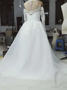 JSLYHS Visoke kakovosti retro čipke morska deklica serije poročno obleko 2020 ženske nov izmenljivi rep poročni obleki Haljo de mariée