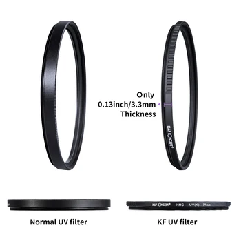 K&F Koncept 37-86mm UV Filter za Objektiv MC Ultra Slim Optika z Multi Coated Varstvo 37 mm 49 mm 52 mm 58mm 62mm 67 mm 77mm 82mm