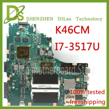 KEFU K46CM I7 CPU Za ASUS K46CB K46CA K46CM K46C S46CM Prenosni računalnik z Matično ploščo GT635M z procesor I7-3517U na krovu PING