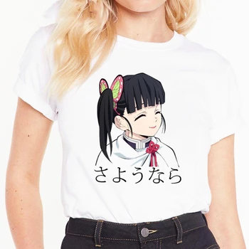 Kimetsu ne Yaiba Demon Slayer Kamado Tanjirou Nezuko Majica s kratkimi rokavi Ženske Ženski Hip Hop Femme Oblačila Tshirt Harajuku Priložnostne T-shirt