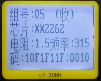 Kitajski Brezžični Daljinski upravljalnik Dekoder Analyzer CY3000 vgrajena Litijeva Baterija z Dvojno frekvenco Pripravljenosti