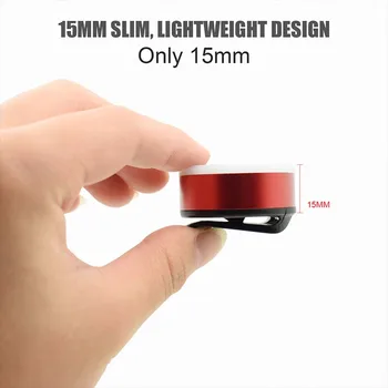 Kolesa Zadaj Lahka Čelada, Svetilka Mini LED Kolesarska Luč USB Nepremočljiva MTB Kolo Pack Bag Rep Svetlobe 5 Načini