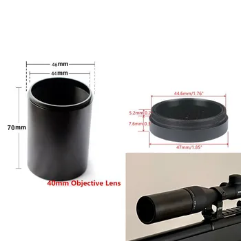 Kovinski Tactial Dežnik Cev Odtenek za Puško področje z 40 mm Airsoft Puška 40 mm Anti-razmislek Dežnik Zaščitni Pokrov