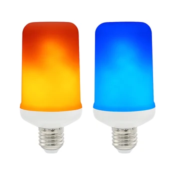 LED Dinamični Učinek Plamena Žarnice Ustvarjalne 3Modes Rumena Modra E26 E27 Ustvarjalne Božič, Novo Leto, Počitnice Stranka Dekor Lučka