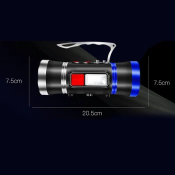 LED Iskalnim Bela/Blu-ray Xenon Ribolov Svetlobe, Vgrajeno Litijevo Baterijo Več 500 Metrov USB Polnilne Repelenti proti Komarjem