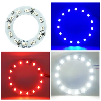 LED Obroč Svetlobe Krog 40 mm LED Angel Eye Zaslonke Okoljske Svetlobe Bela Rdeča Modra Visoko Svetlost Padec Ladijskega prometa