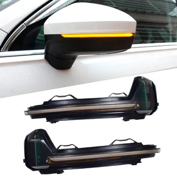 LED Rearview Mirror Kazalnik Blinker Repetitorja Dinamično Vključite Opozorilne Luči Za VW Tiguan MK2 2017-2019 Touareg MK3 EU 2019