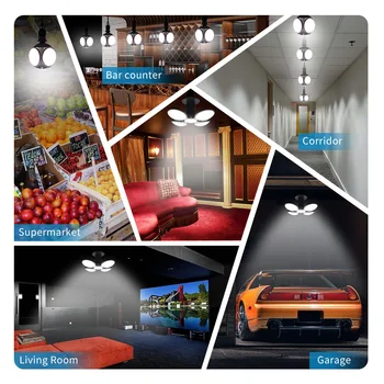 LED Žarnica E27 Zložljive 40W AC85-265V Nogomet Obliko NLP-LED Lučka za Hladno belo Za Dnevni Sobi, Garaža Svetlobe
