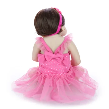 Lep 57 cm Prerojeni Lutke Otroka Novorojenčka Princesa 23 Palčni Polni Silikona Vinil Dojenčki, ki so Prerojeni Debelo Dan Otrok Darila Igrače