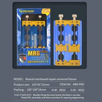 MEHANIK MR6 PRO Universal Mobile Mainboard Vzdrževanje CPU NAND Stalnica Multi-funkcijo Dvojna Nosilna Objemka Za iPhone Android