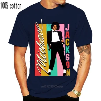 Michael Jackson Ženska Barva Črte T-Shirt Najnovejše Nov Slog Tee Majica