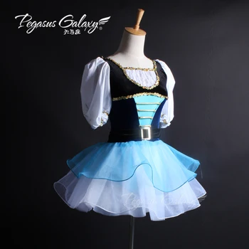 Modra Giselle Balet Tutu Obleko Kmečke Balet Ples Obleko Dekleta Ples Kostume Romantično Tutu Kostume Otroke B-6309