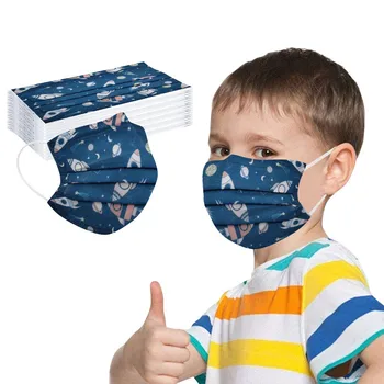 Mondkapjes Otroci Otrok Masko za Enkratno uporabo Maske za Obraz Maska antivirus Stroj 3ply 50pcs/100 kozarcev Mascarillas Higienicas