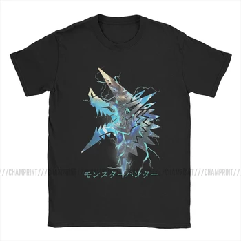 Moški Monster Hunter Svetu Zinogre T Shirt MHW Igre Bombaž Oblačila Novost Kratkimi Rokavi, Posadke Vratu Tees Ideja za Darilo T-Shirt