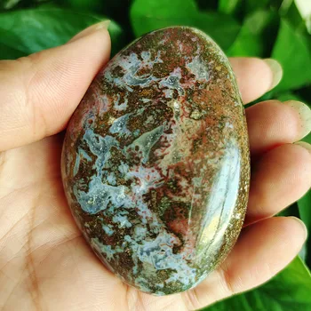 Naravni kamen Morskih jasper palm zdravilnimi kristali Dekorativne kolekcije kamni in kristali