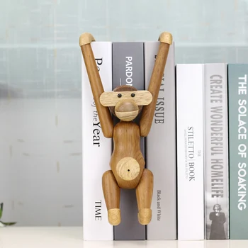Nordijska Doma Dekor Opica Lesa Carvinga Lutke Danski Ustvarjalne Figurice Živali, Obešanje Modelov Gospodinjstev Notranje Opreme Darila