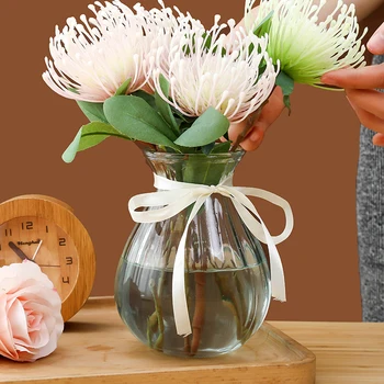 Nordijska Ustvarjalne Steklena Vaza Barve Pregleden Hydroponic Cvetovi Posušene Rože Cvetlični Aranžma, Dnevna Soba Dekoracijo