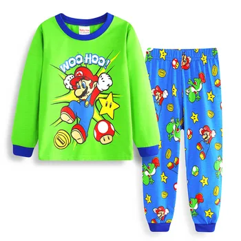 Nov Baby Boy Girl Pajama Nastavite Otrok Sleepwear Malčka Mickey Avto Pyjama Fille Enfant Pijama Infantil Otrok Sleepwear Oblačila, Ki
