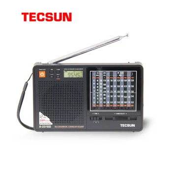 Nov Prihod Prenosni Tecsun R-2010D Full Band Radijski Sprejemnik Digitalni FM/MW/SW Radio Z LED Zaslon Budilka Predvajalnik Glasbe