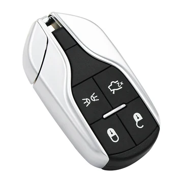 Nov Spremenjen avto tipke Smart Remote Key Primeru 4 Gumbi za Maserati Z Nerezane Prazno Rezilo Vstop brez ključa Fob Tipko Pokrov