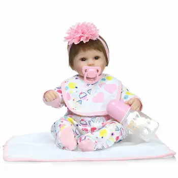NPK Zadnje novo 43 cm, Silikonski Prerojeni Boneca Realista Modne Lutke Otroka Za Princess Otrok Darilo za Rojstni dan Bebes Lutke, ki so Prerojeni