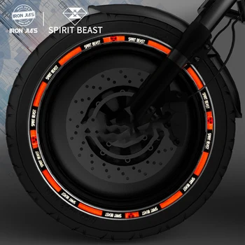 Odsevni Motocikel nalepke pnevmatike Motokros Kolesa 10 18 inch inch Motornih Platišča Nalepke Protector Ploščica Kritje Dekoracijo Decals