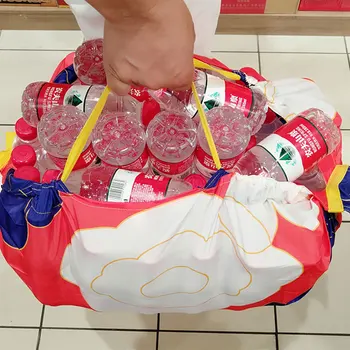 Okolju prijazno nakupovalno torbo Poliester 2020 Japonski in korejski visoke zmogljivosti supermarket trgovine nakupovalna torba zložljive tote vrečko