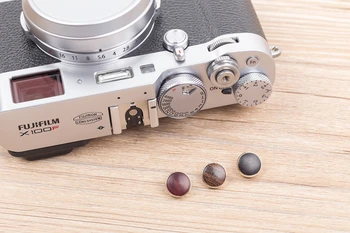Originalne Ročno izdelane Medenina+Lesene Konveksna Površine Kamere Sprožilec za Fujifilm X100V XT4 X10/ X20/X30/XT30 Leica M1/M2