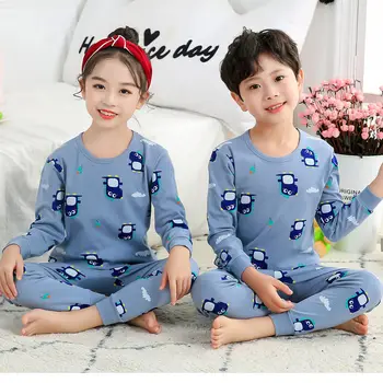Otroci Fantje Sleepwear Baby Dekleta Pomlad Bombaž Določa Otrok, Homewear Pižamo za Boy Pižame Otroci More 2-14Y Teens Pijamas