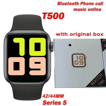 Pametno Gledati Bluetooth Klic Glasbe Smartwatch Fitnes Tracker Srčnega utripa, Spremljanje Zdravja Nosljivi Naprave za apple watch T500