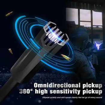 PC USB Mikrofon RGB Light-emitting 360-Stopinjski Brezplačno Pogona HD Zvočno Kartico Zmanjšanje Hrupa Lossless Sprejemnik